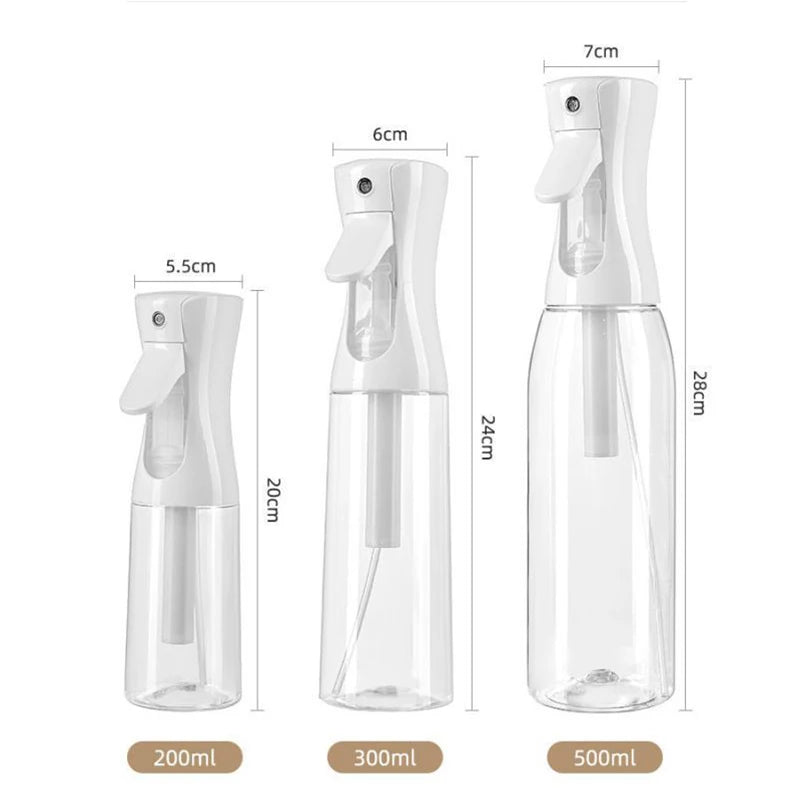 200/300/500ml Continuous Spray Bottles Ultra Fine Mist Sprayer Refillable Water Spray Bottle For Facial Skin Care Salon Tools
