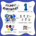 Cartoon Anime Birthday Party Decoration Customizable Birthday Set New Combination Latex Balloon Event Supplies Banner Backdrop
