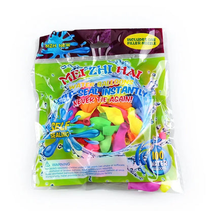 Portable Air Water Bomb Balloon Pump With Balloons For Kids Party Outdoor Toy Balloons (Pump and Balloons Random Color