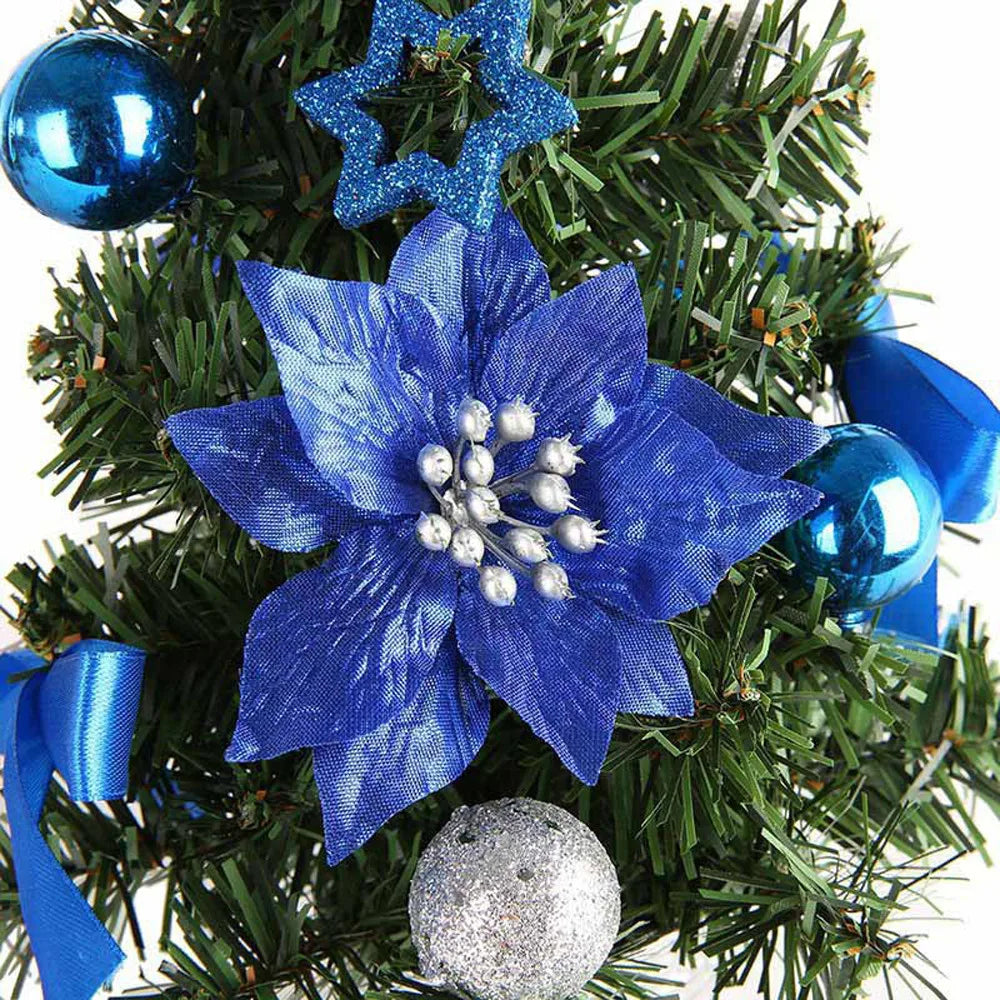 Artificial Tabletop Mini Christmas Tree Tabletop Decorations Festival Winter Holiday Miniature Decor for Christmas Décor 30cm