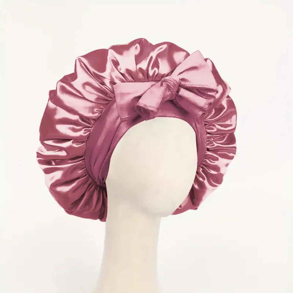 Satin Bonnet Silk Bonnet Adjustable For Sleeping