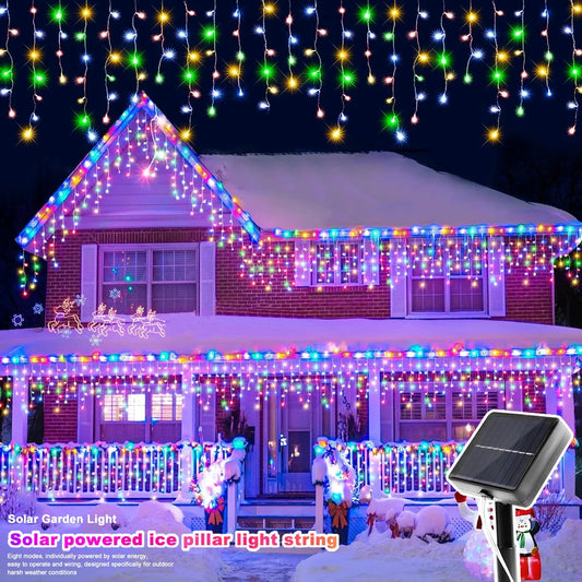 Solar Garland Outdoor Lights — LED Christmas Decoration