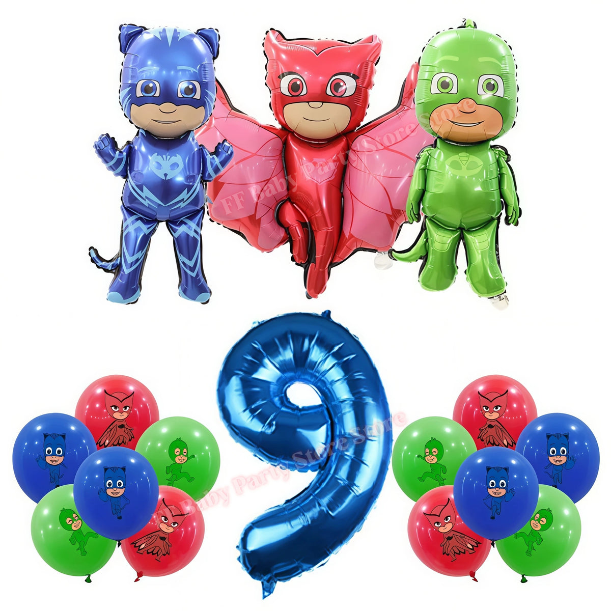 Super Hero PJed Mask Birthday Party Decoration Kids Boys Party Favors Plate Cup Balloon Banner Baby Shower Event Supplies Gifts