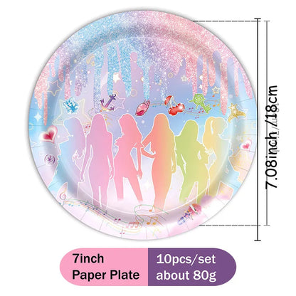 Hot KPOP K&Katseye Themed Decoration Kit Birthday Christmas Halloween Combo Perfect for Indoor Living Rooms Outdoor Backyards
