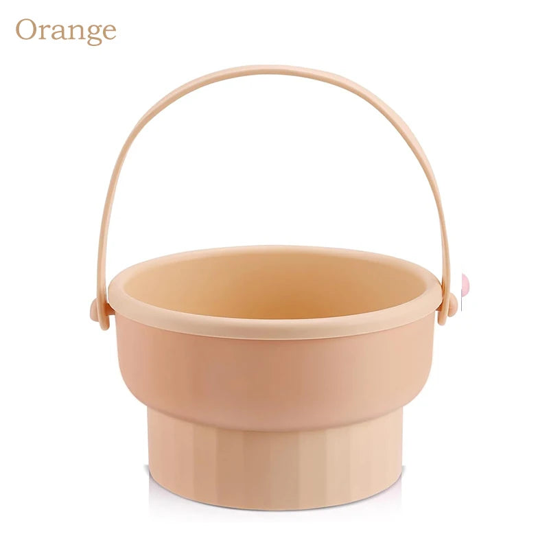 Makeup Brush Cleaning Mat 3-In-1 Silicone Washing Bowl with Brushes Scrubber Foldable Powder Puff Cosmetic Sponge Drying Tools