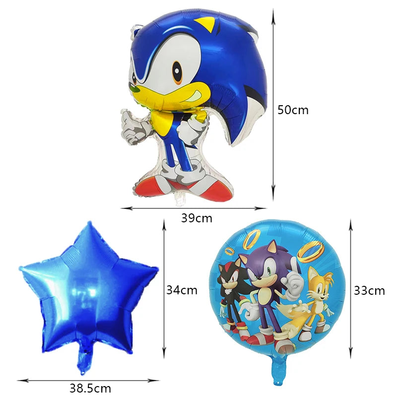 Cartoon Anime Birthday Party Decoration Customizable Birthday Set New Combination Latex Balloon Event Supplies Banner Backdrop