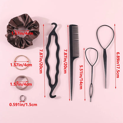 1109pcs Women Dark Hair Accessories Set