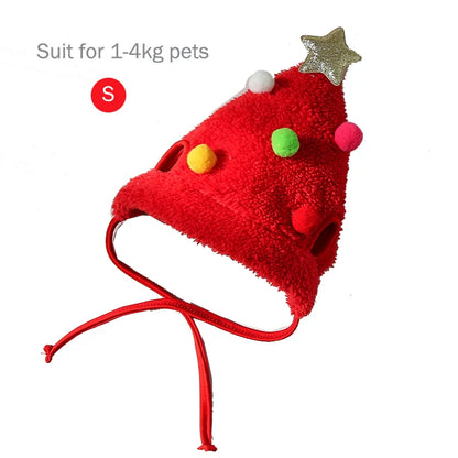 Pet Christmas Bib & Hat Set