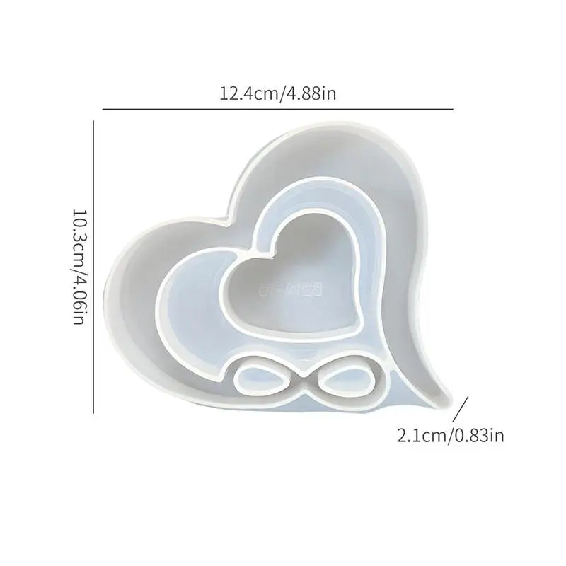 New Heart-shaped Photo Frame Pendulum Base Silicone Mold, DIY Crystal Epoxy Resin Mold, DIY Photo Frame Ornament.