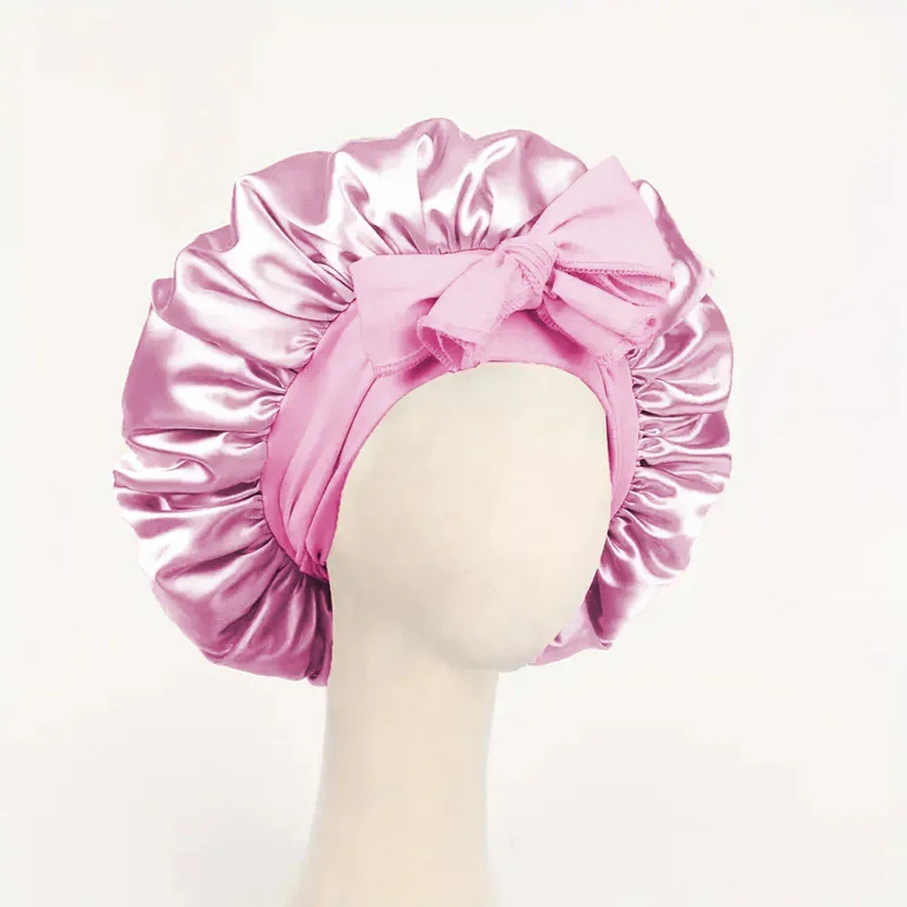 Satin Bonnet Silk Bonnet Adjustable For Sleeping