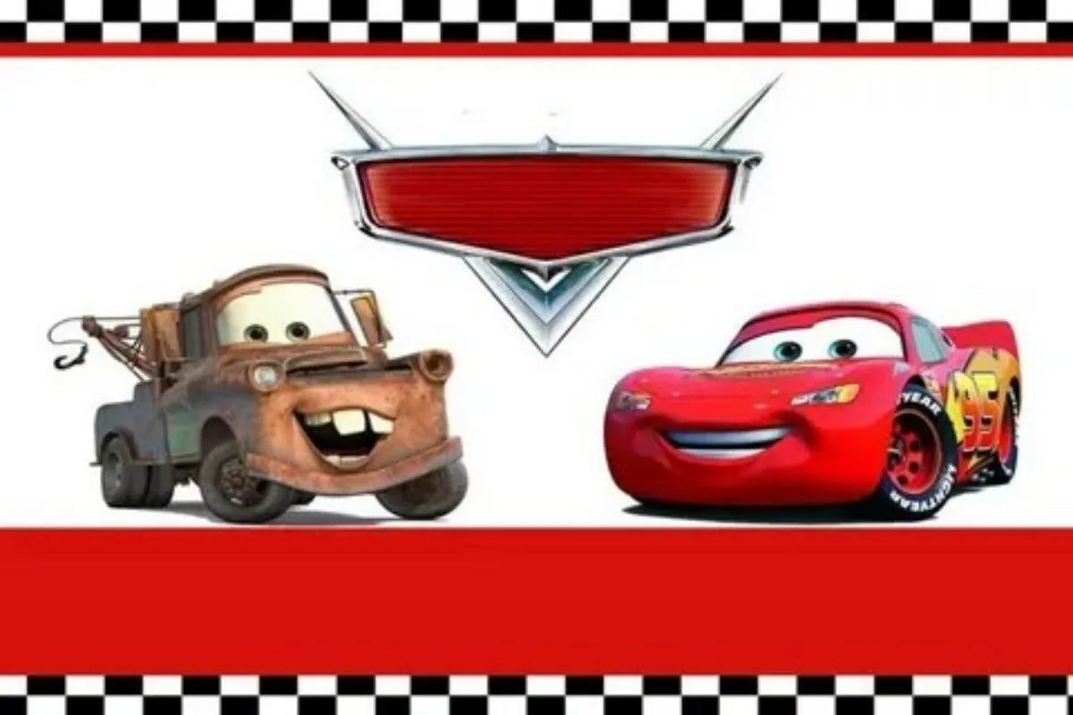Photography Backdrop Cartoons Cars Theme For Kids Birthday Party Background Cake Table Decor Banner Can Be Customize Name