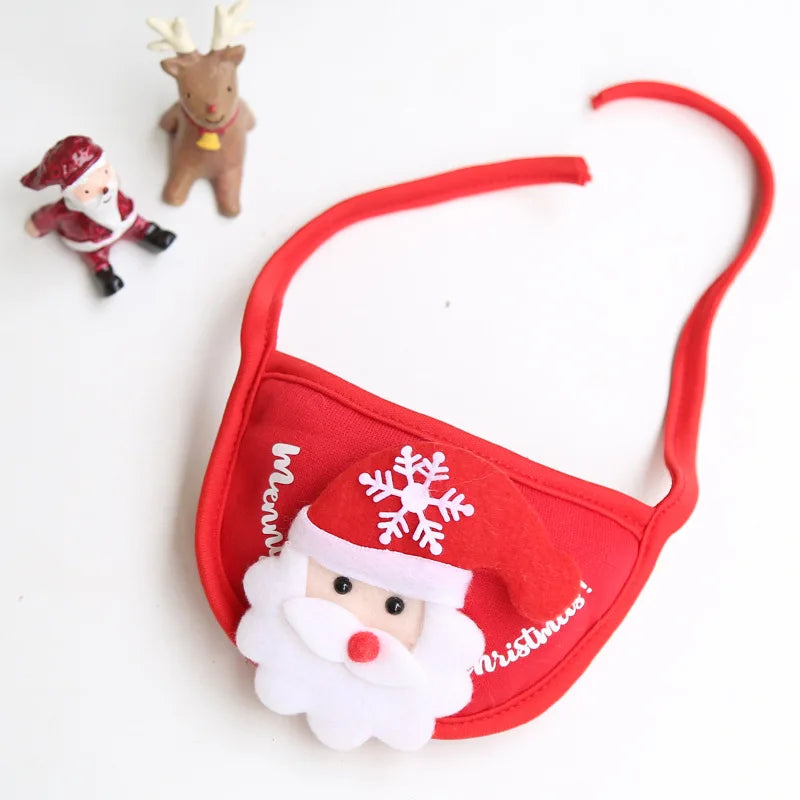 Pet Christmas Bib & Hat Set
