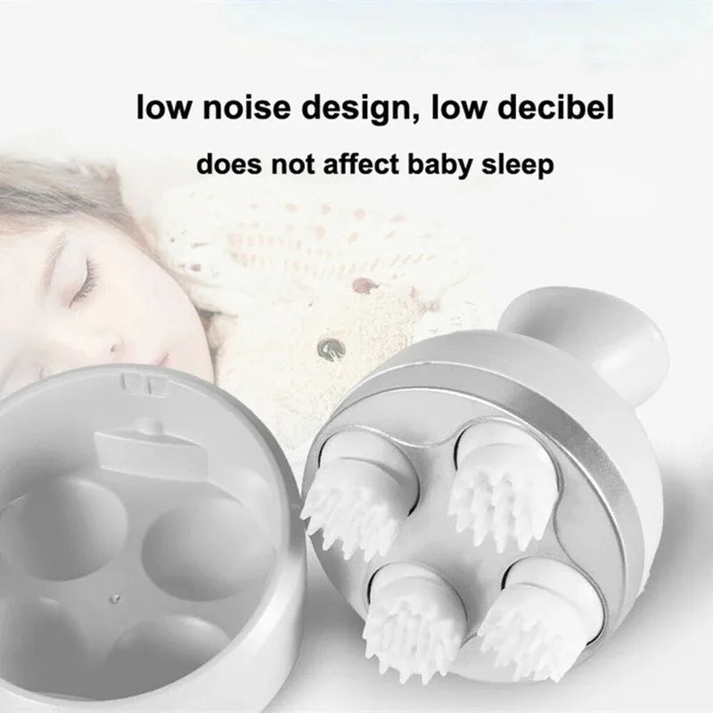 Electric Cordless Hair Scalp Massager with Kneading 4 Massage Nodes