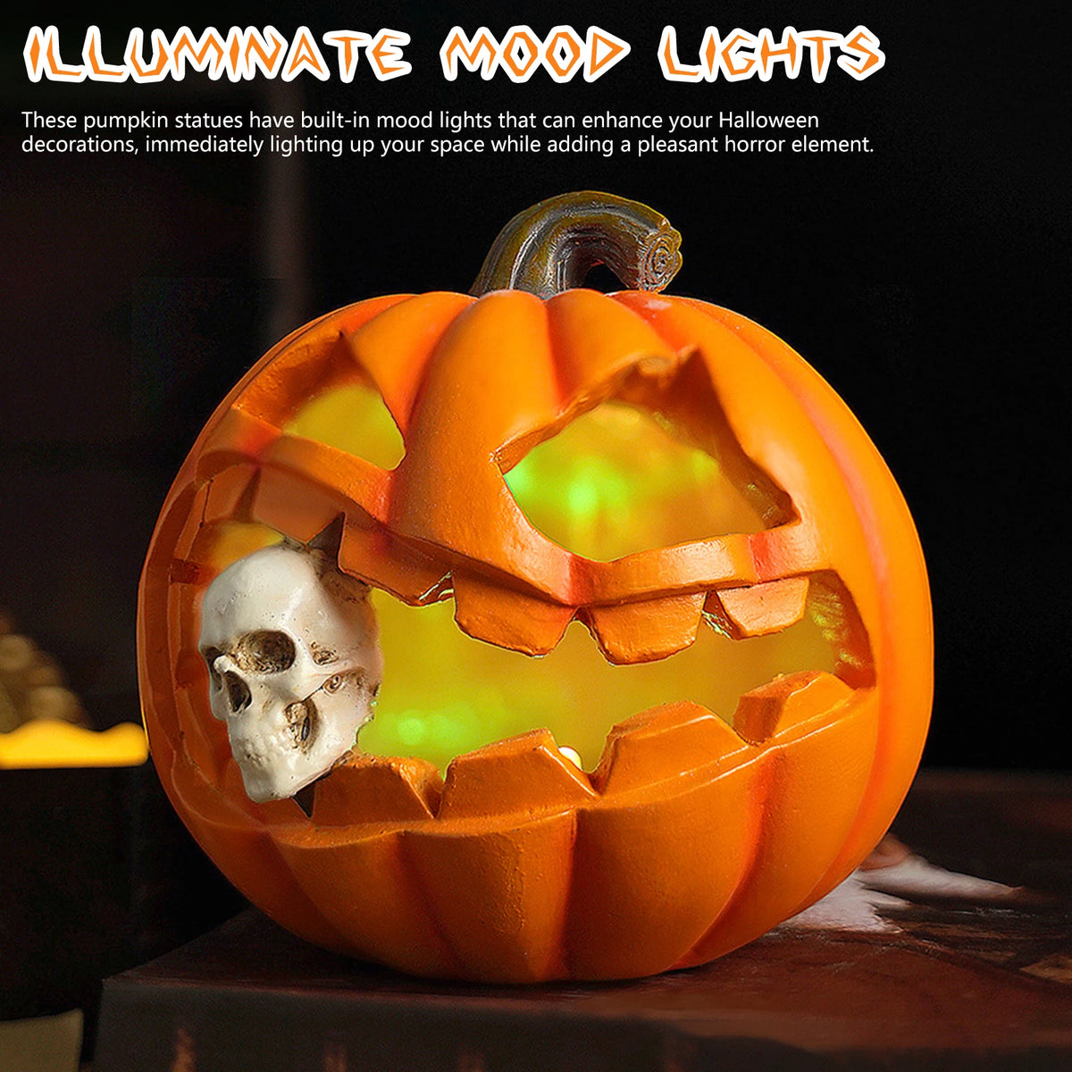 Ghost Pumpkin Lantern Decor Pumpkin