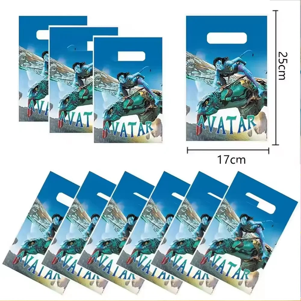 Happy Birthday Party Decor Gift Bags Science Fiction Film Avatar Thanks Gift Packing Baby Shower Party Supplies Kids Candy Box