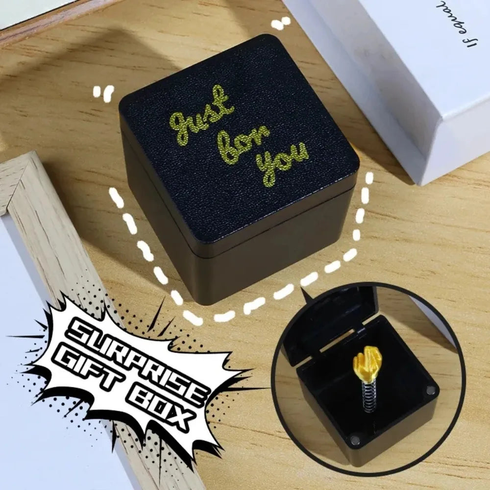 Christmas Fun Prank Gift Finger Box Christmas Box Funny Creative Gift Office Desk Decoration Home Decoration Gifts