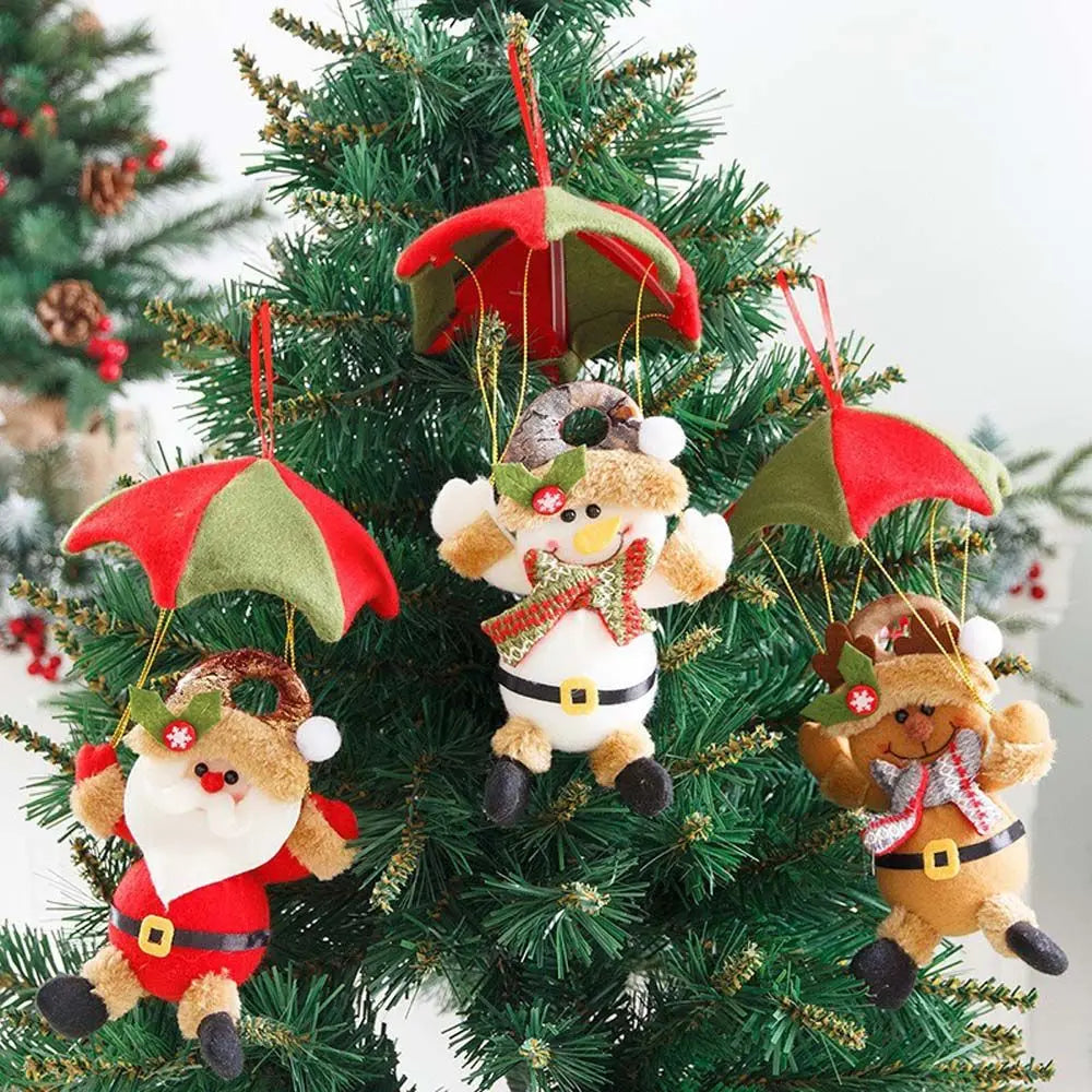 Parachute Christmas Doll — Santa Claus, Snowman, or Fawn Design