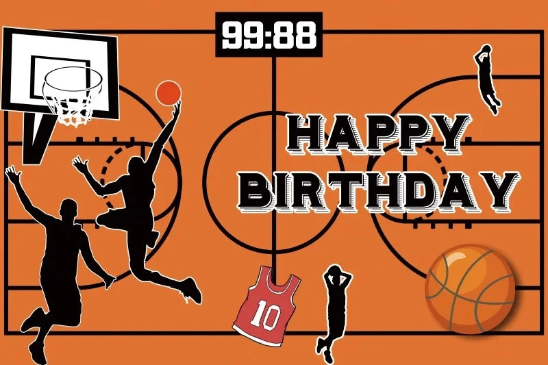 Basketball Theme Party Decorations  Disposable Tableware Set Baby Shower Favor Balloon Banner Tablecloth Kids Party Supplies