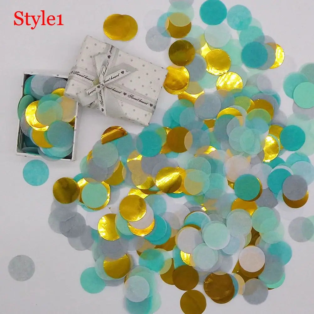 10g/bag Round Confetti Tissue Paper Pink Dots Filling Balloons Baby Shower  Birthday Party Decorations DIY Accessories