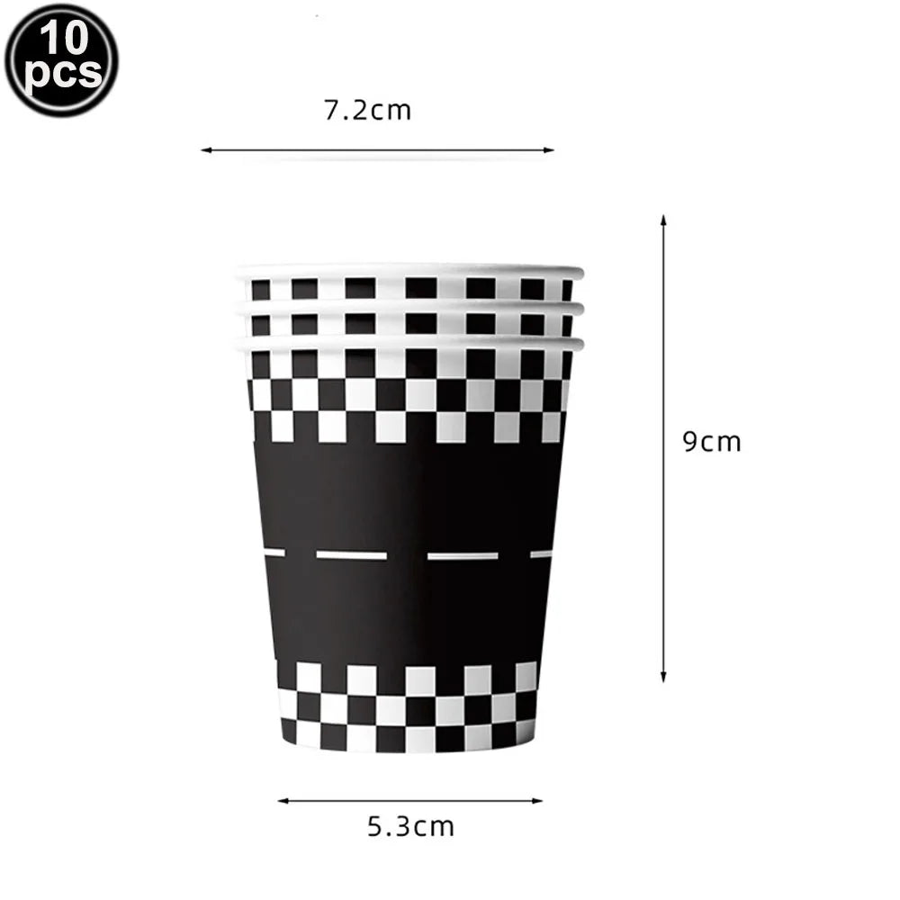 12pcs Racing Car Cupcake Toppers Racing Car Theme Cake Decoration Baby Shower Kids Boys Girls Racing Car Birthday Party Supplies