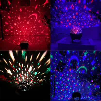 Galaxy Projection Night Light — RGB Starry Moon Projector Lamp