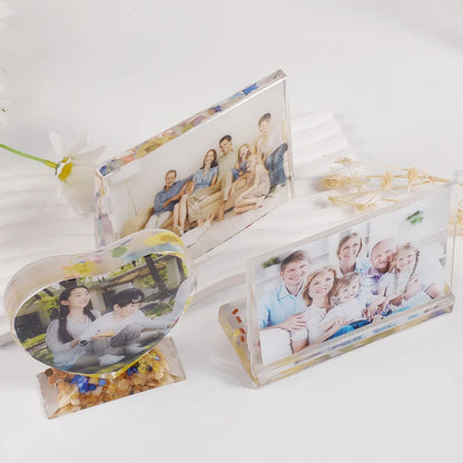 Crystal heart photo frame silicone mold, handmade DIY jewelry heart photo frame epoxy resin mold, mirror decoration tool