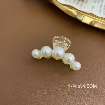 Elegant Hyperbole Big Pearls Acrylic Hair Claw Clips