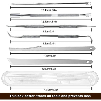 3/6Pcs Cuticle pushers, pedicure care tool