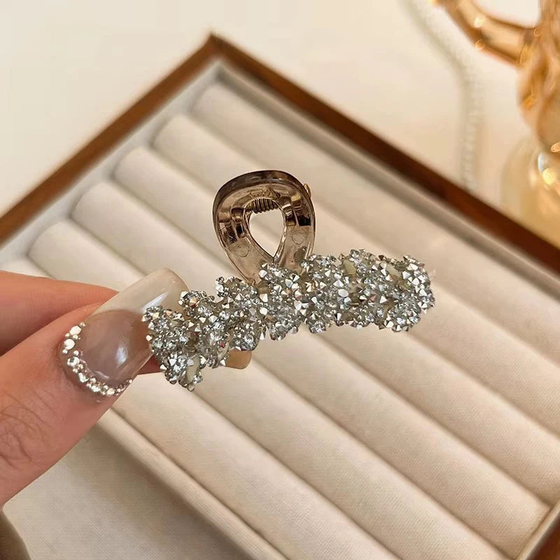 Glitter Shiny Small Grab Clip Women Girl Hair Side Clip Forehead Bang Princess Small Hair Claw Clamp Hair Clip Styling Headdress