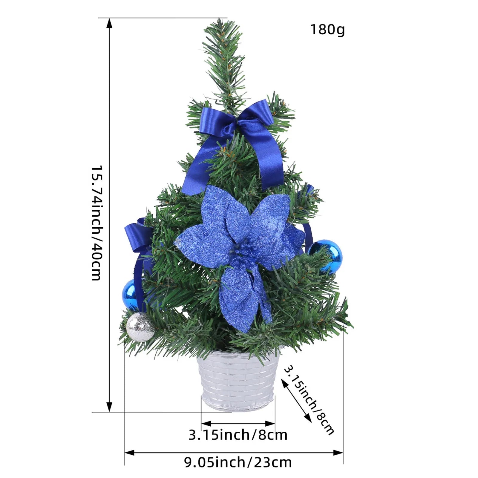 Artificial Tabletop Mini Christmas Tree Tabletop Decorations Festival Winter Holiday Miniature Decor for Christmas Décor 30cm