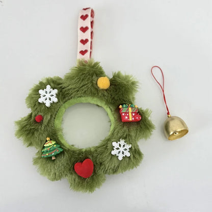 Exquisite Christmas Decoration Plush Toys — Tree, Wreath & Gingerbread Man