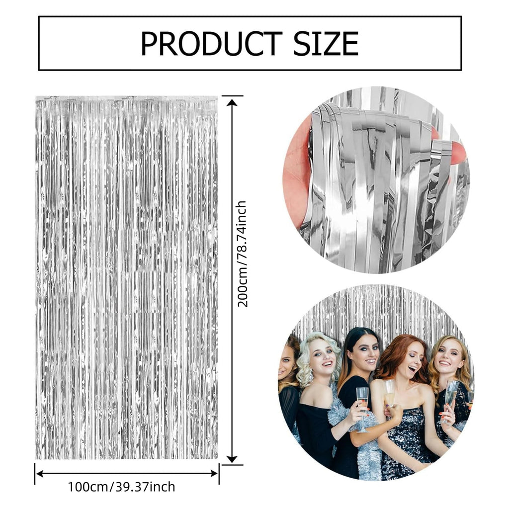 1m*2m Rain curtain party decoration Mother's Day birthday wedding bachelor party graduation merry Christmas backdrop curtain