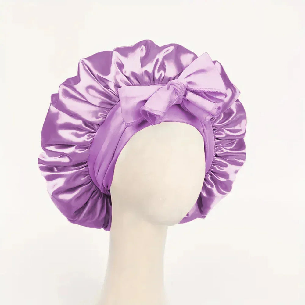 Satin Bonnet Silk Bonnet Adjustable For Sleeping