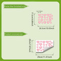 Pink Love Luminous Wall Stickers Glow in The Dark Love Heart DIY Wall Decals for Baby Room Nursery Home Romantic Decoration