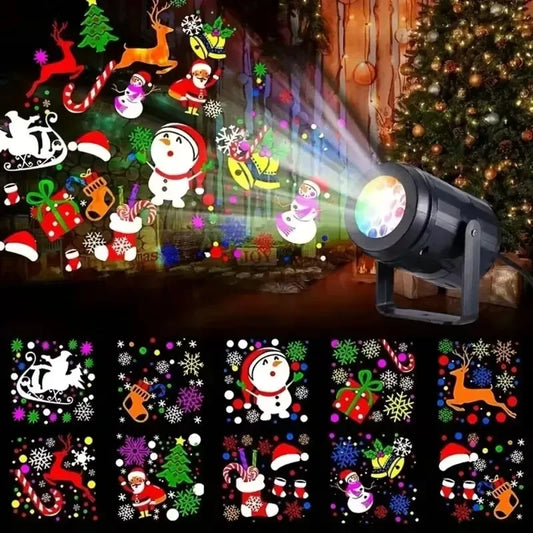 16 Patterns Christmas Projector Lights — Rotatable LED Decoration