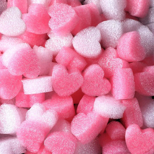 100pcs Valentine Gift Box Filler Shreds Mini Heart Shaped Foam Beads Basket Filler for Crafts DIY Wrapping Decoration Supplies