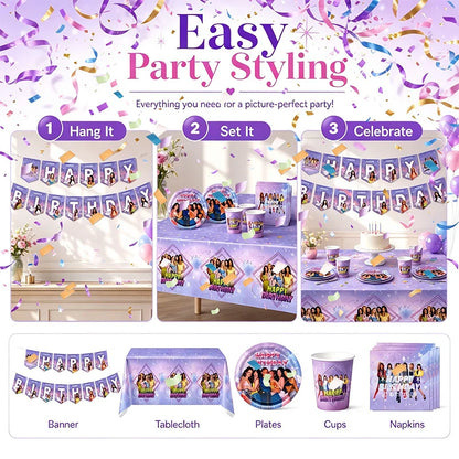 Hot KPOP K&Katseye Themed Decoration Kit Birthday Christmas Halloween Combo Perfect for Indoor Living Rooms Outdoor Backyards