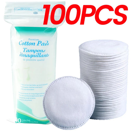 Disposable Soft Circular Makeup Remover Pads Doubles Sided