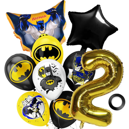 Dark Hero Birthday Party Balloon Decoration Kit