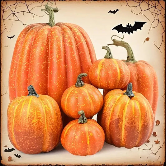 7pcs Pumpkin Autumn Decor