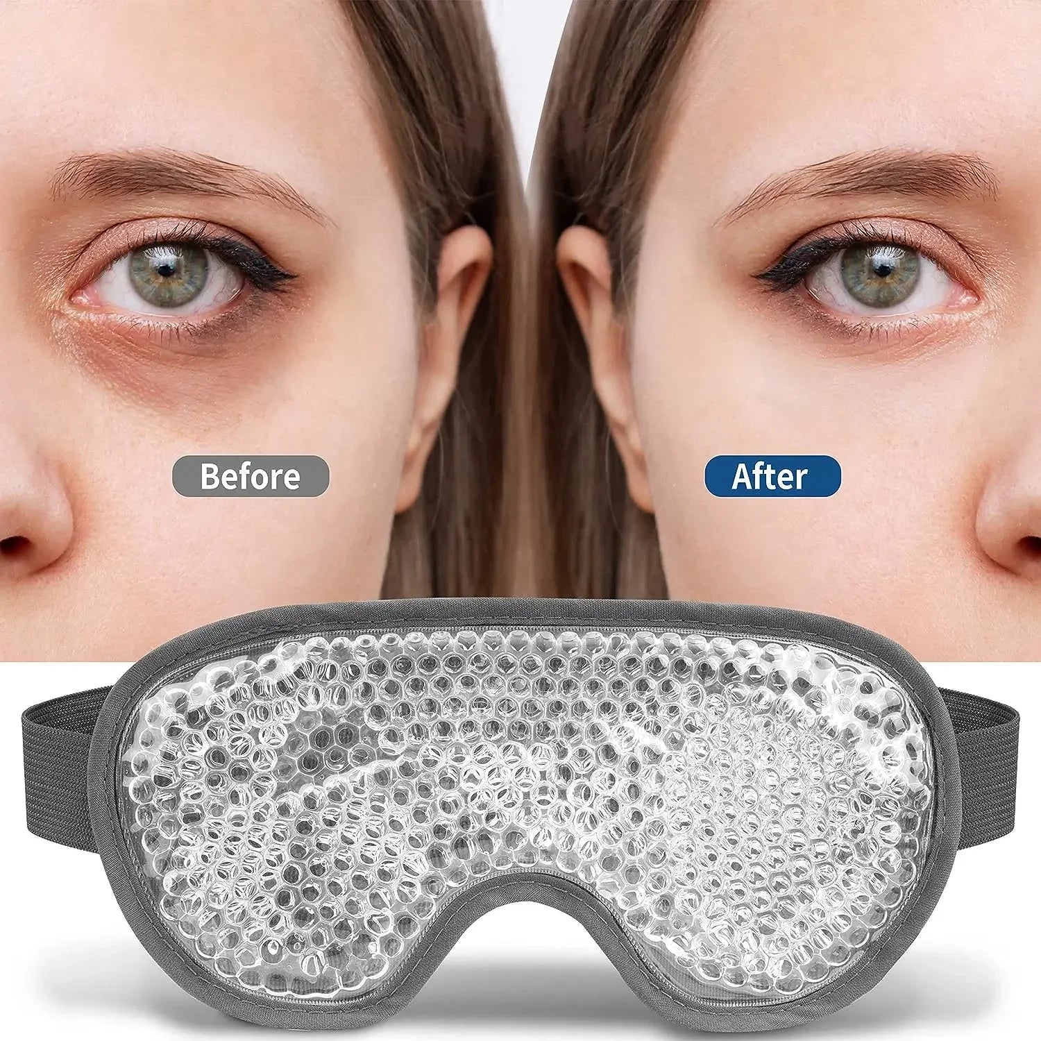 Reusable Gel Ice Eye Cooling Mask For Puffy Eyes Beauty Eye Health Tools Relax Sleep Aid Cooling Gel Mask for Travel Lunch Break