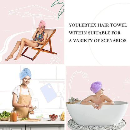Microfiber Hair Towel Wrap for Women