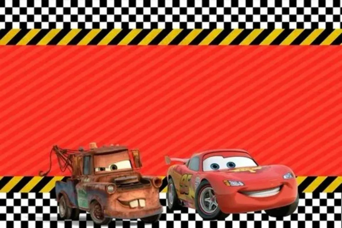 Photography Backdrop Cartoons Cars Theme For Kids Birthday Party Background Cake Table Decor Banner Can Be Customize Name