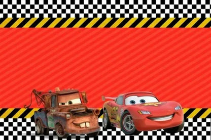 Photography Backdrop Cartoons Cars Theme For Kids Birthday Party Background Cake Table Decor Banner Can Be Customize Name