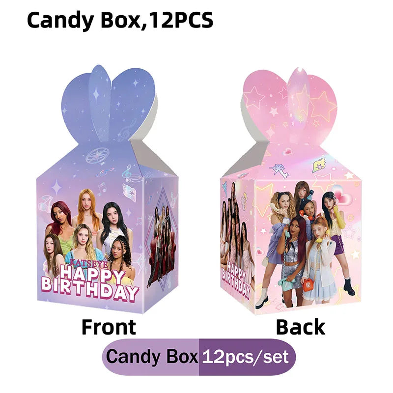 Hot KPOP K&Katseye Themed Decoration Kit Birthday Christmas Halloween Combo Perfect for Indoor Living Rooms Outdoor Backyards