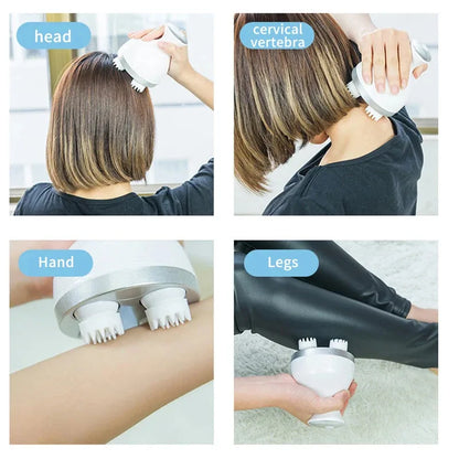 Electric Cordless Hair Scalp Massager with Kneading 4 Massage Nodes