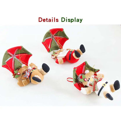 Parachute Christmas Doll — Santa Claus, Snowman, or Fawn Design