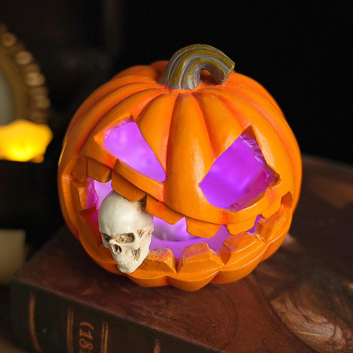 Ghost Pumpkin Lantern Decor Pumpkin