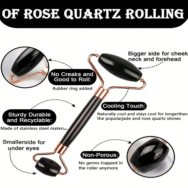 1/2/3pcs Ice Face Roller Facial Skincare Ice Roller Set,Facial Roller GuaSha FaceTool Set,Face Massage Roller Lifting