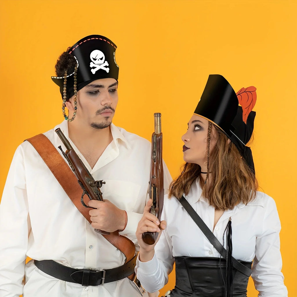 Pirate Party Hats Birthday Hats Pirate Costume Cap Accessories Paper Crown Pirate Party Photobooth Props Pirates Theme Birthday